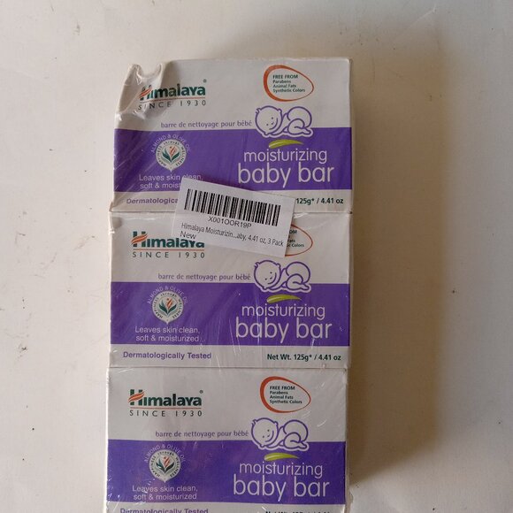 3 Pack Himalaya Moisturizing Baby Bar Soap Almond & Olive Oil 4.41 oz 125 g New - Picture 1 of 10